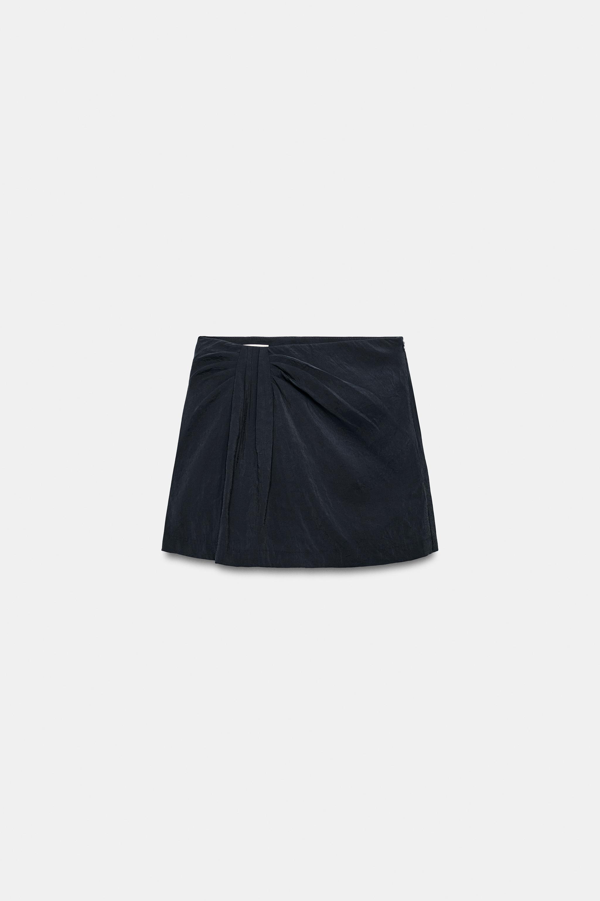 DRAPED SKORT